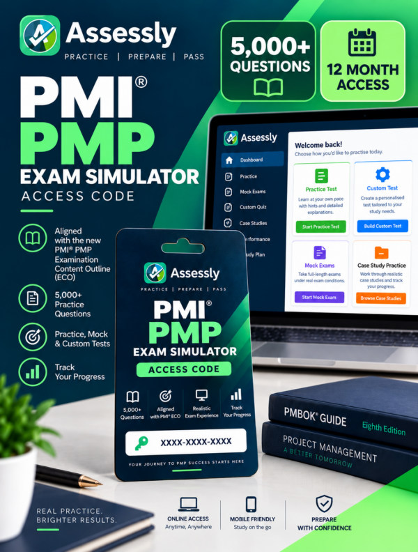 Assessly PMI® PMP Exam Simulator Access Code
